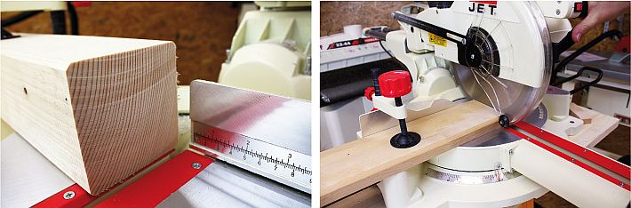 JET JSMS-10L řezání smrkového hranolu