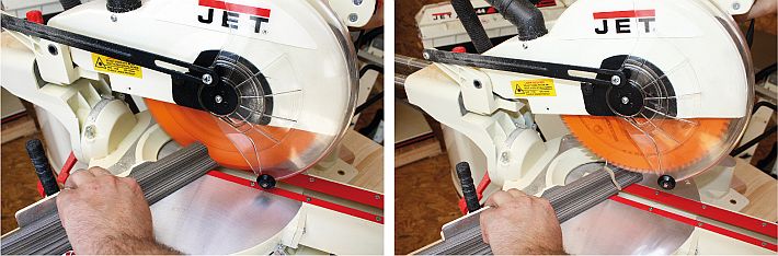 JET JSMS-10L detail čistého řezu