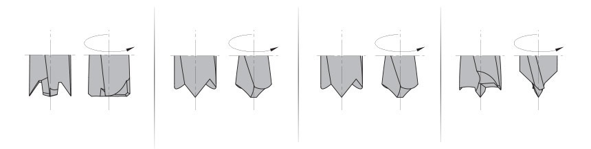 CMT kolíkovací vrtáky hroty