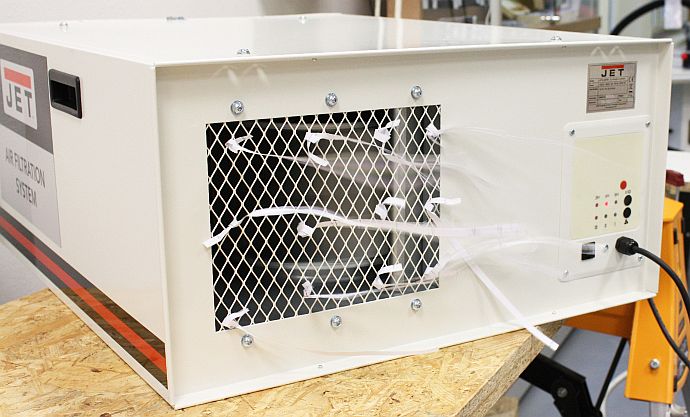 Síla proudu z filtru vzduchu