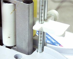 Stupnice pro odečet výšky pásky