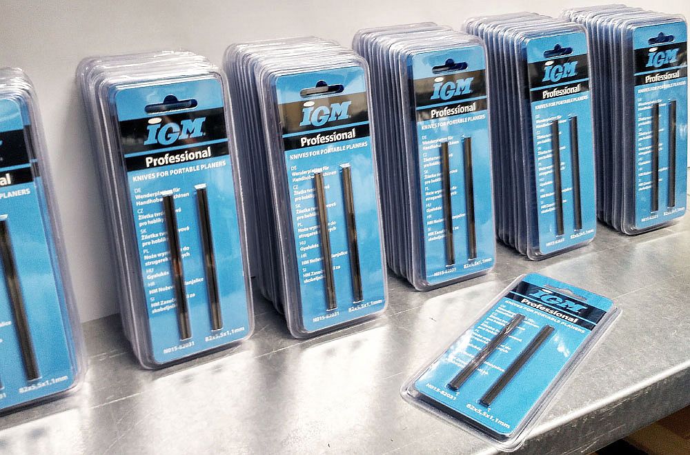 Zásoby žiletek do hoblíků