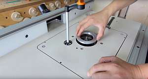 redukční kroužek ve frézovacím stolku CMT