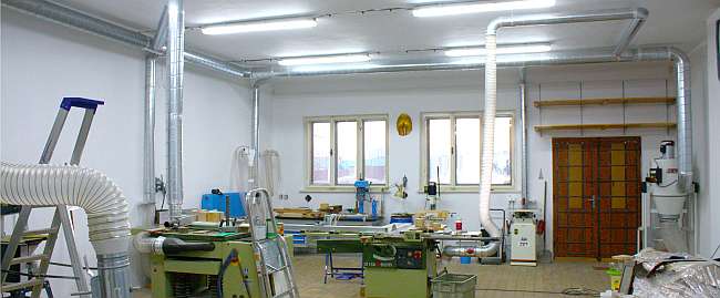 odsavače JET v dílně