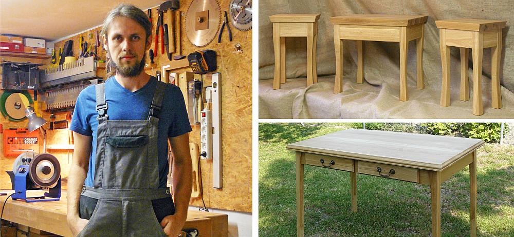 Peter Kovács s jeho výrobky