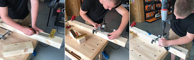 Výroba dlabu pomocí přípravku JIG2