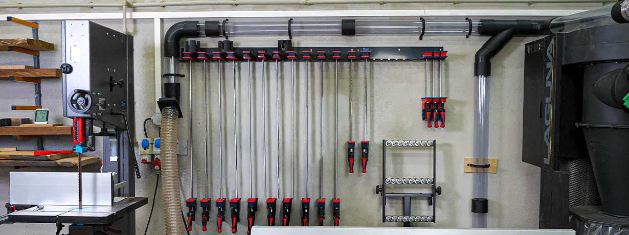 Odsávací systém v dílně