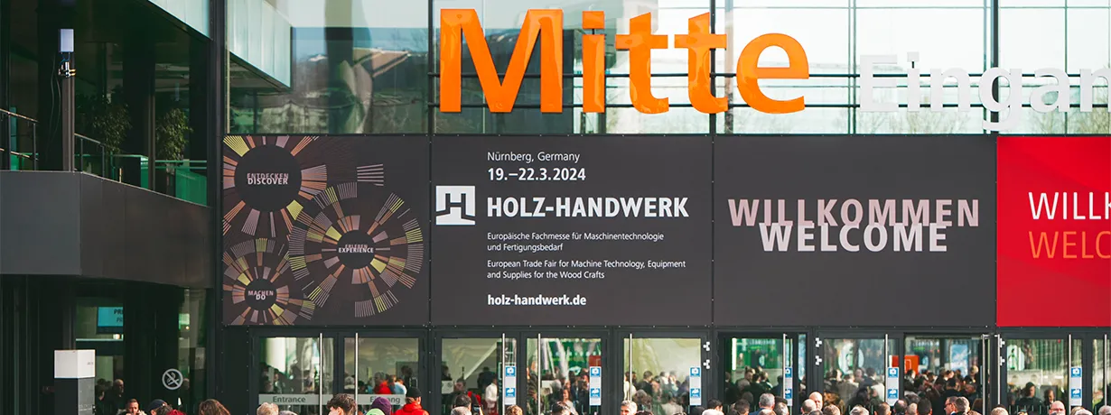 Hala na veletrhu Holz-Handwerk 2026