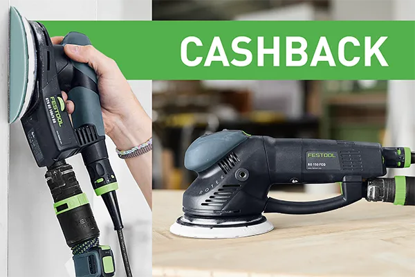Festool CashBack Jaro 2026 - Získejte zpět peníze za nákup brusky