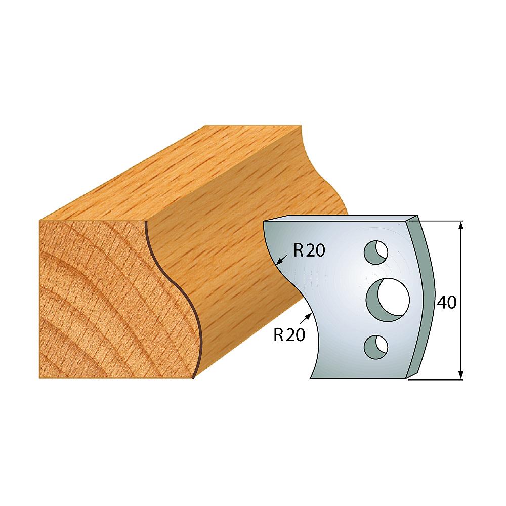 IGM profil 009 - pár nožů 40x4mm SP F026-009