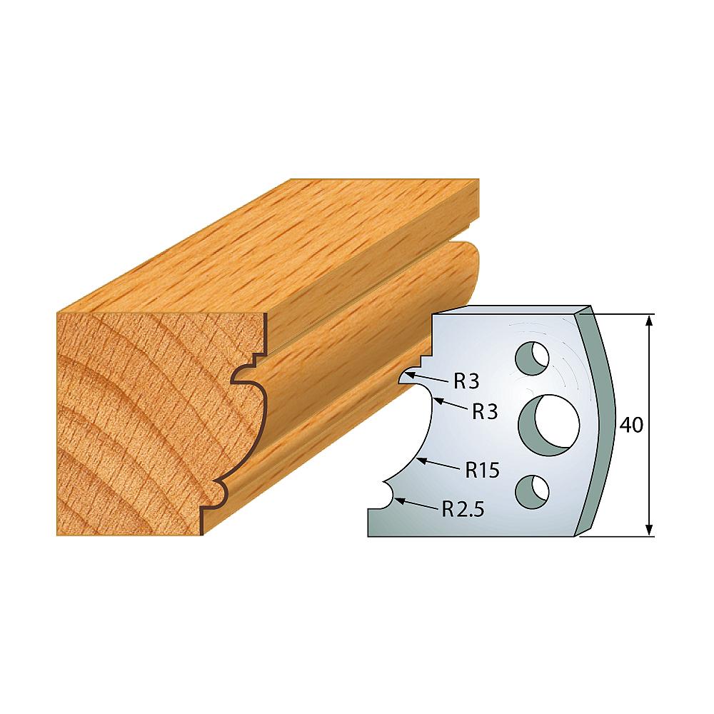 IGM profil 121 - pár nožů 40x4mm SP F026-121